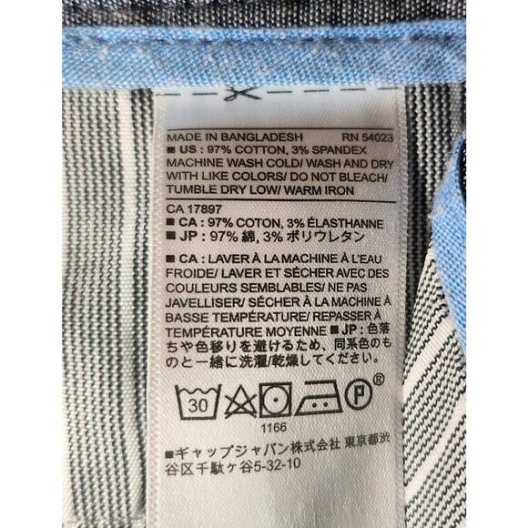 Banana Republic Aiden Chino Pants Men 35x34 Khaki Tan Flat Front - Picture 3 of 7